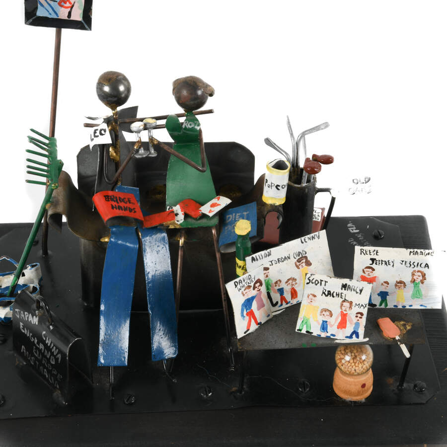 Enamel Metal Couple by Artist D. Wainland-4
