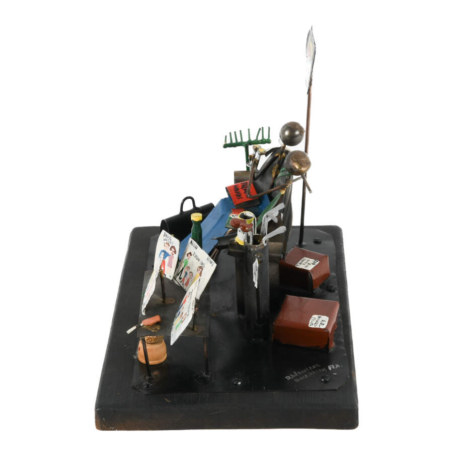 Enamel Metal Couple by Artist D. Wainland-1