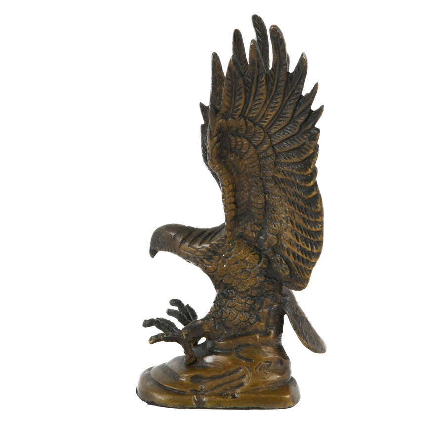Bronze Landing Bald Eagle Statue-4