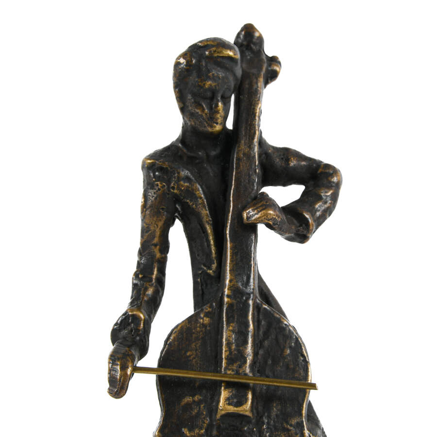 Group of Three GATCO Brass Jazz Player Statues-7