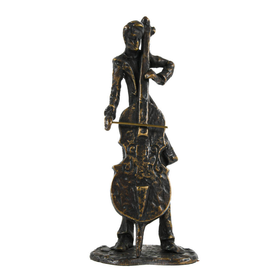 Group of Three GATCO Brass Jazz Player Statues-6