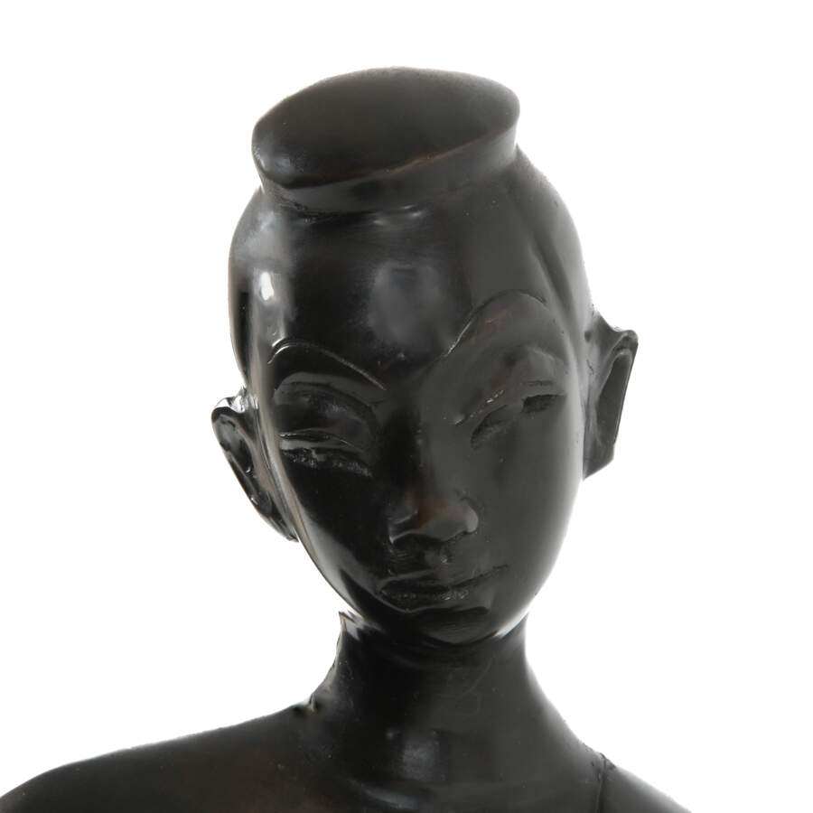 Antique Bronze Thai "Grace and Stillness" Statue-5