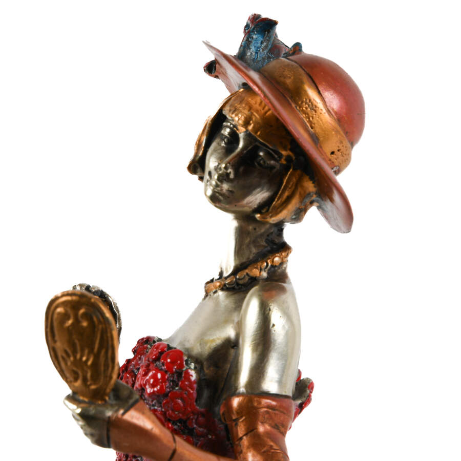 Art Deco-Style Bronze Statue of a Woman on Base-9