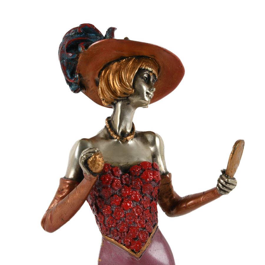 Art Deco-Style Bronze Statue of a Woman on Base-7