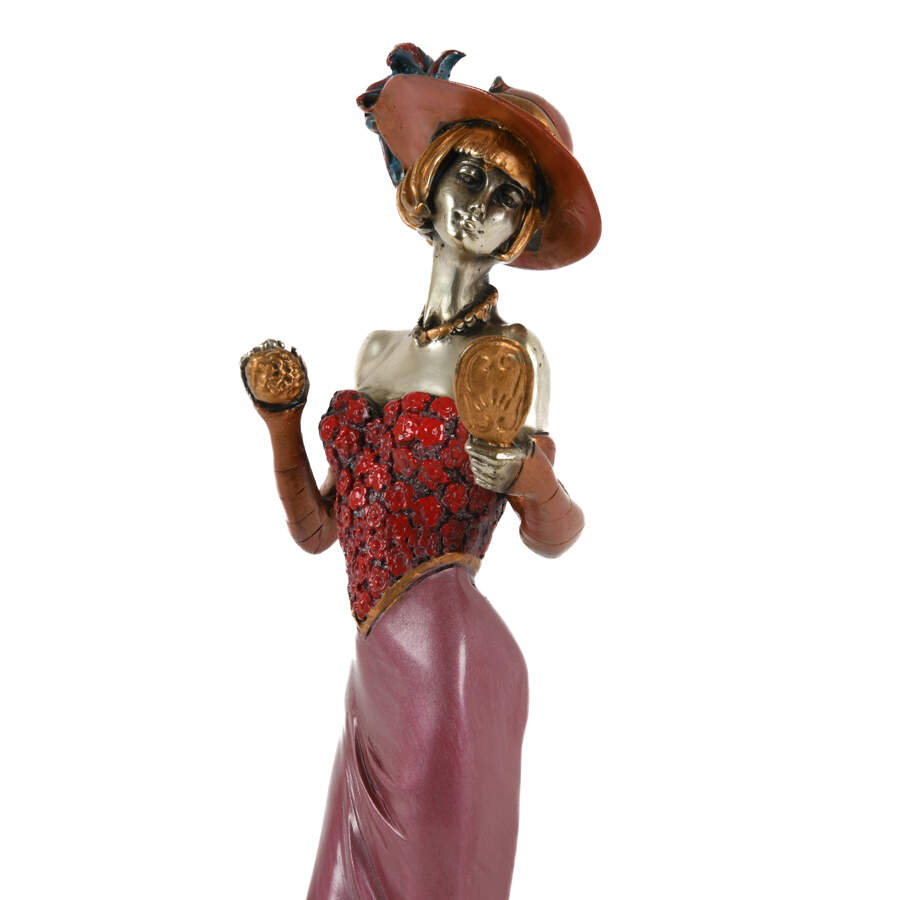 Art Deco-Style Bronze Statue of a Woman on Base-6