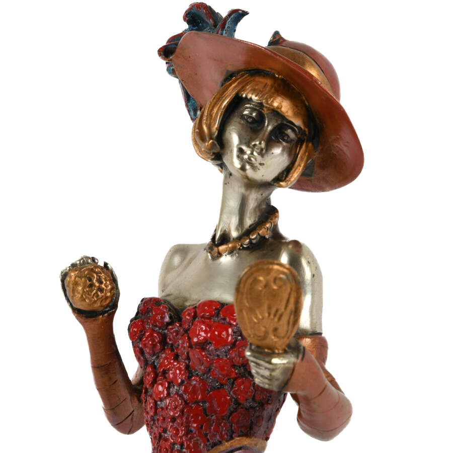 Art Deco-Style Bronze Statue of a Woman on Base-5