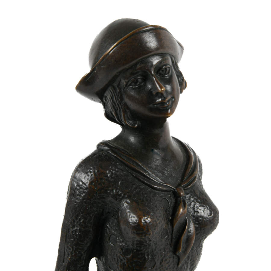 Antique "The Scholarly Woman" on Base After Demétre Chiparus-5