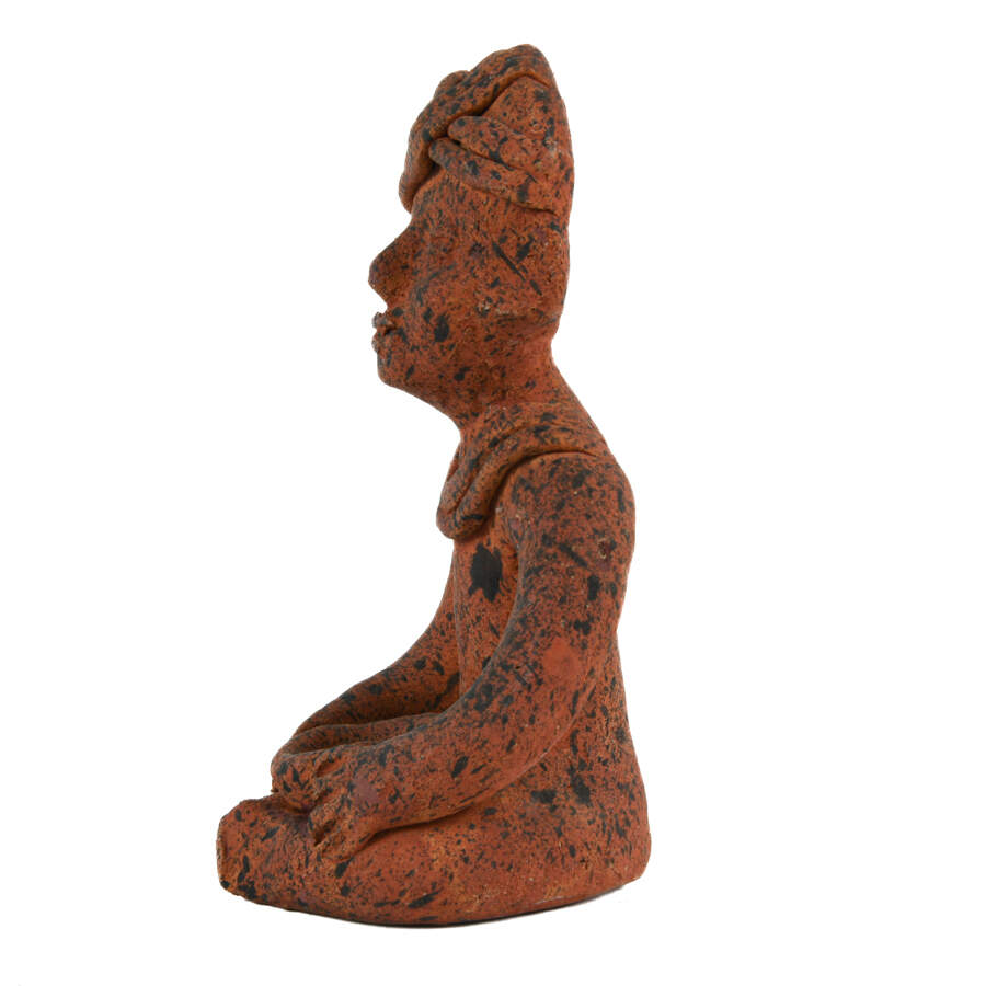 Speckled Pre-Columbian Terracotta Tribal Figurine-3