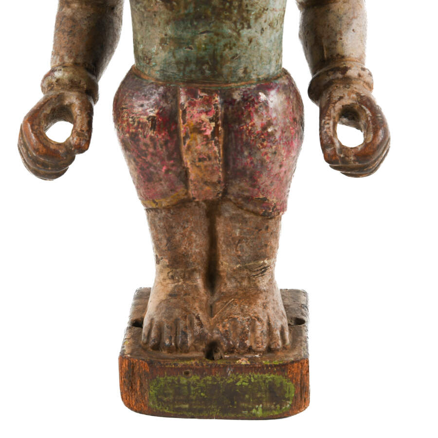 Antique Chinese Carved Wood Figure-7