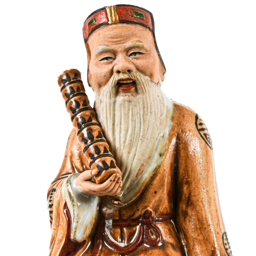 Chinoiserie Porcelain Taoist Immortal Scholar Zhang Guola-4