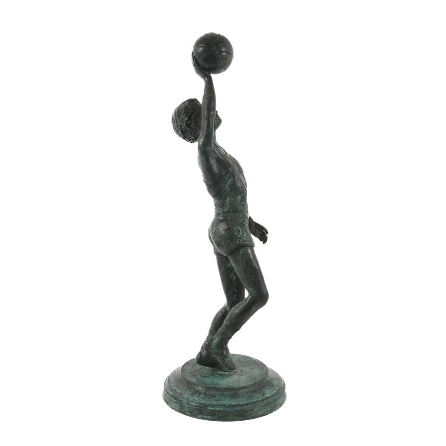 Cast Metal Figural Basketball Player-4