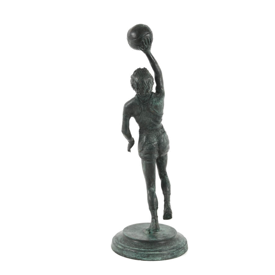 Cast Metal Figural Basketball Player-3