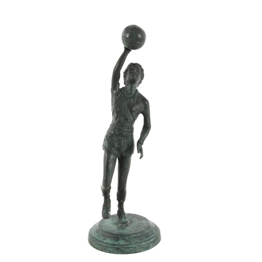 Cast Metal Figural Basketball Player-1