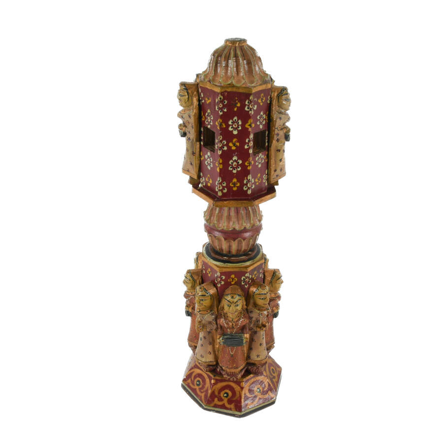 Antique Wooden South Asain Temple Column-3