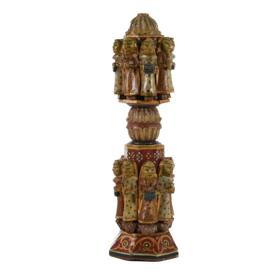 Antique Wooden South Asain Temple Column-1