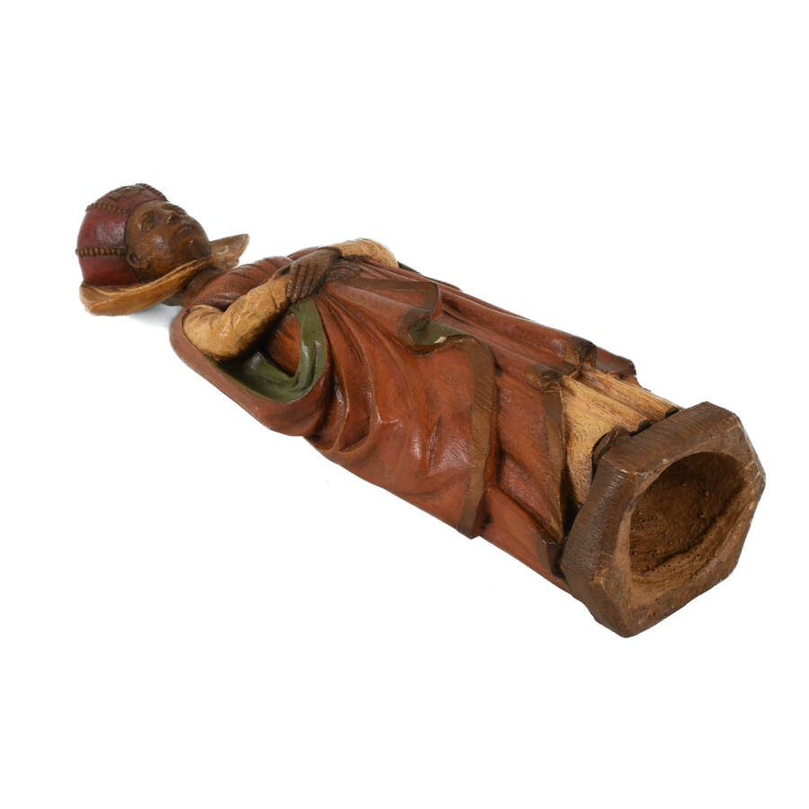 Ceramic Painted Medieval Lady Figure-7
