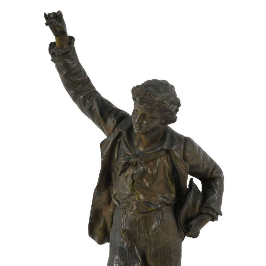 French Spelter "Master of the Stage"-5