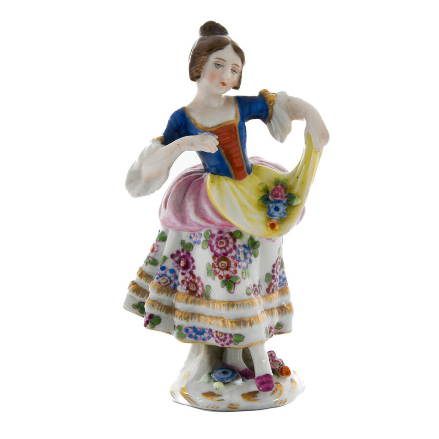 Antique Pair of 19th-Century Royal Vienna Porcelain Figures-4