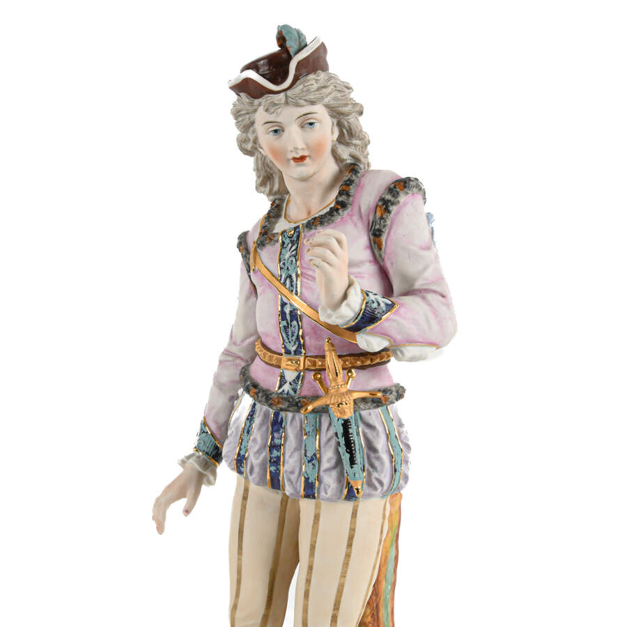 Japanese Porcelain Bisque Figure-5