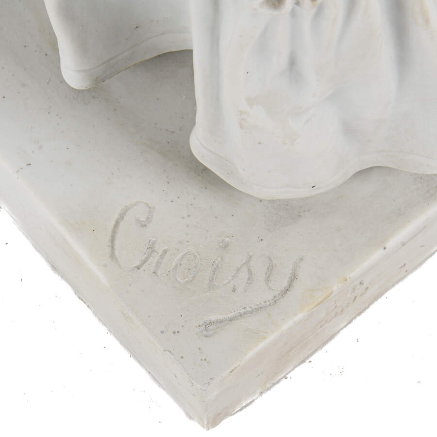 Antique Bisque Figural "Le Nid" by Aristide-Onésime Croisy-7