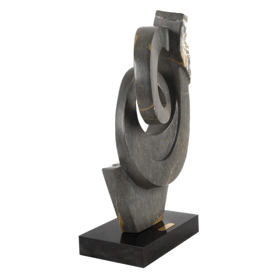 El Jefe "Hoona" Swirl Abstract Marble Sculpture-7