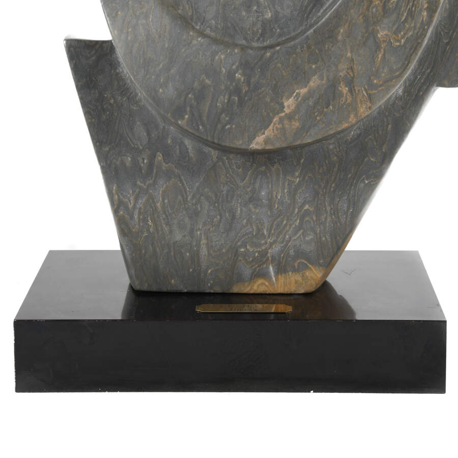 El Jefe "Hoona" Swirl Abstract Marble Sculpture-2
