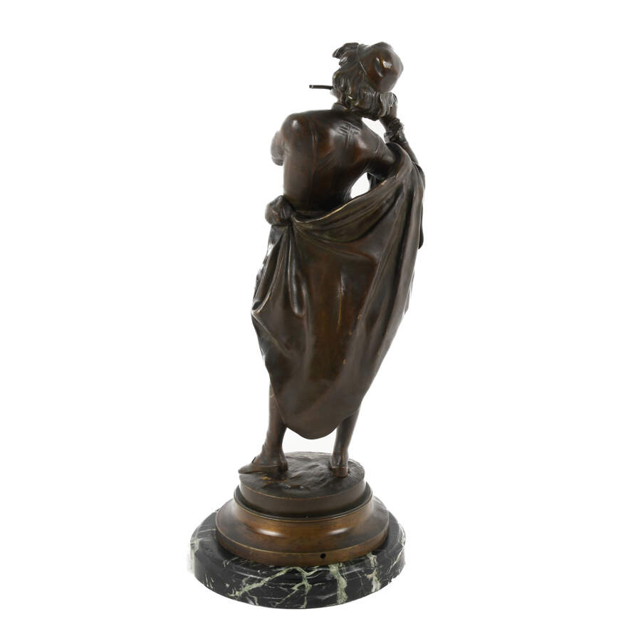 Bronze Sculpture of Auguste Moreau's Troubadour-5