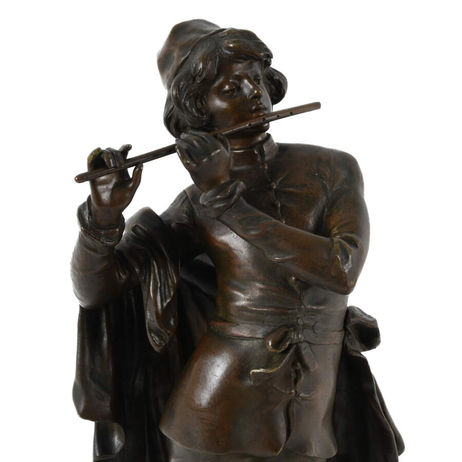 Bronze Sculpture of Auguste Moreau's Troubadour-2
