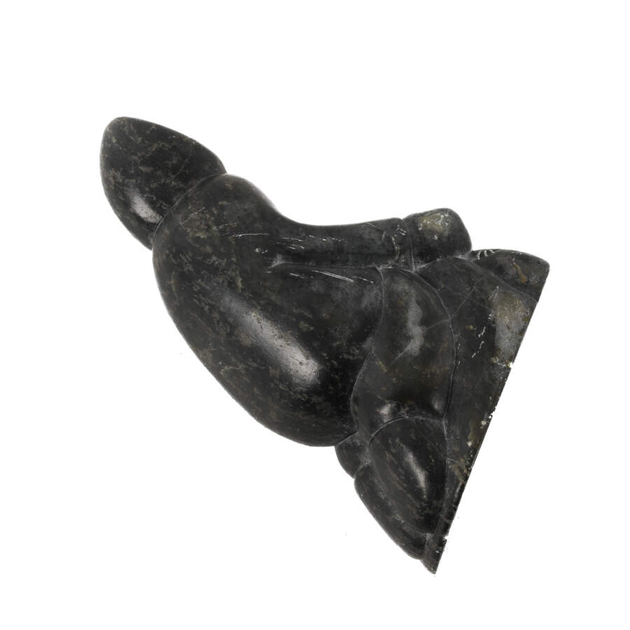 Carved Stone Inuit Eskimo Statue-7