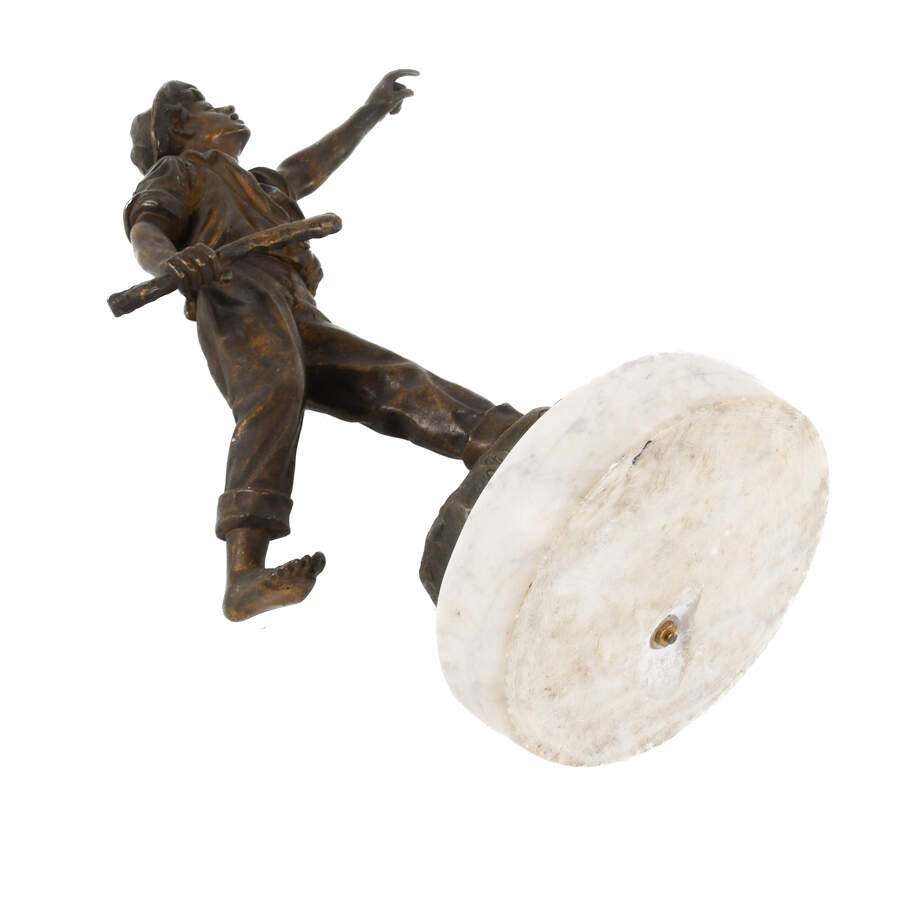 French Georges Omerth's Untitled Man Statue on Base-8
