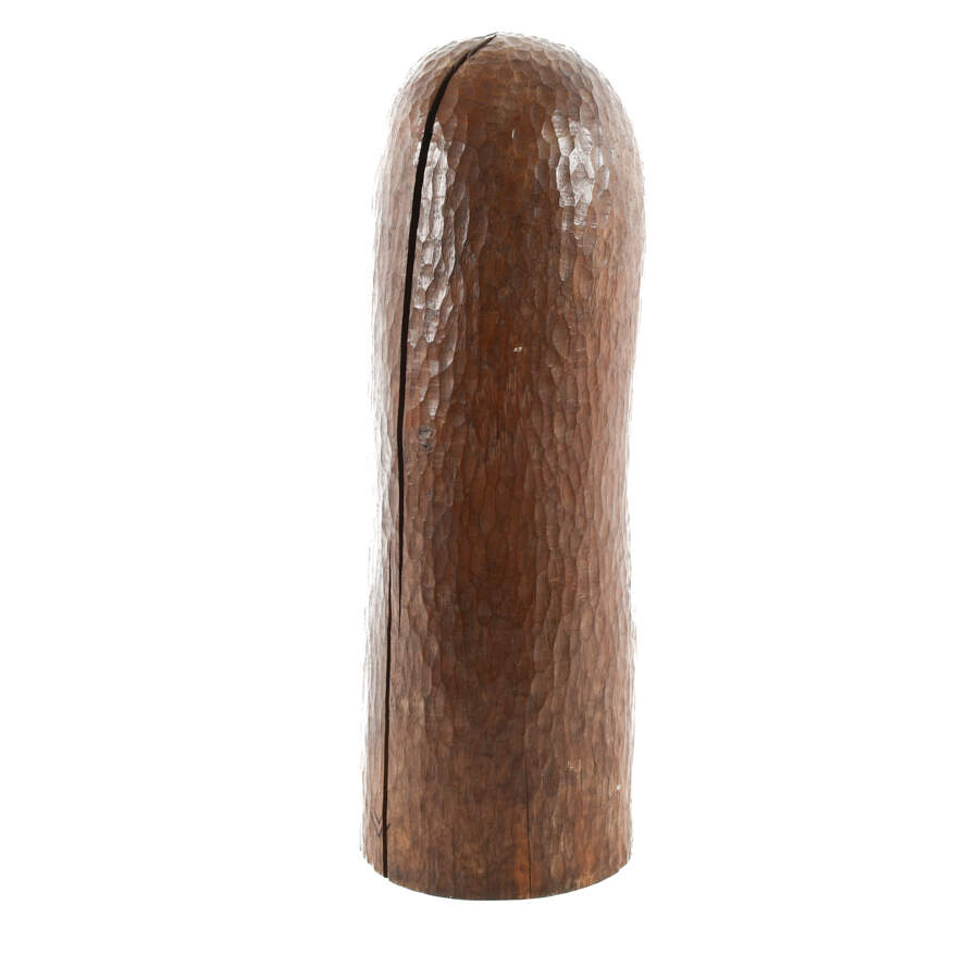 Hand-Carved Wood Figural Sculpture-3