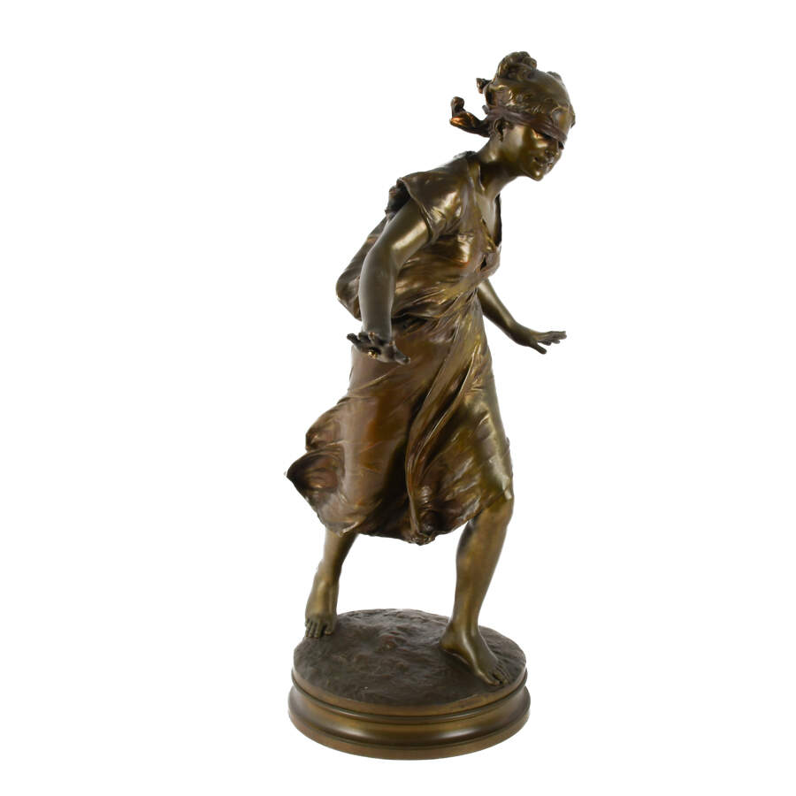 Bronze Sculpture Signed Luca Madrassi "Blind Love"-7