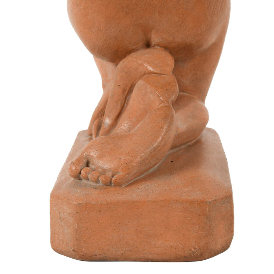 Artist Signed Ceramic Nude Statue-6