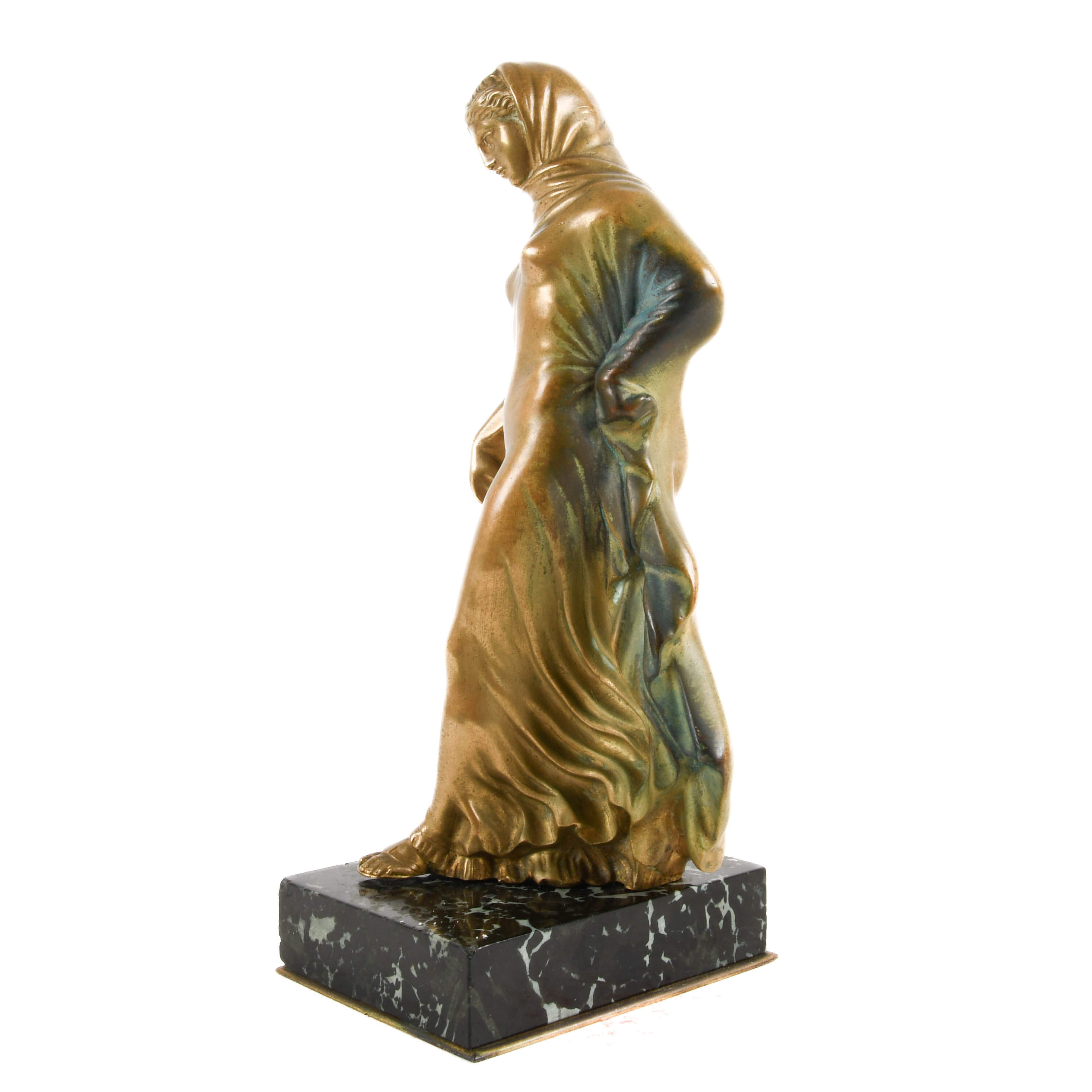 Thiébaut Frères Fumière et Cie Dore Bronze Statuette of Danseus Titeux-7