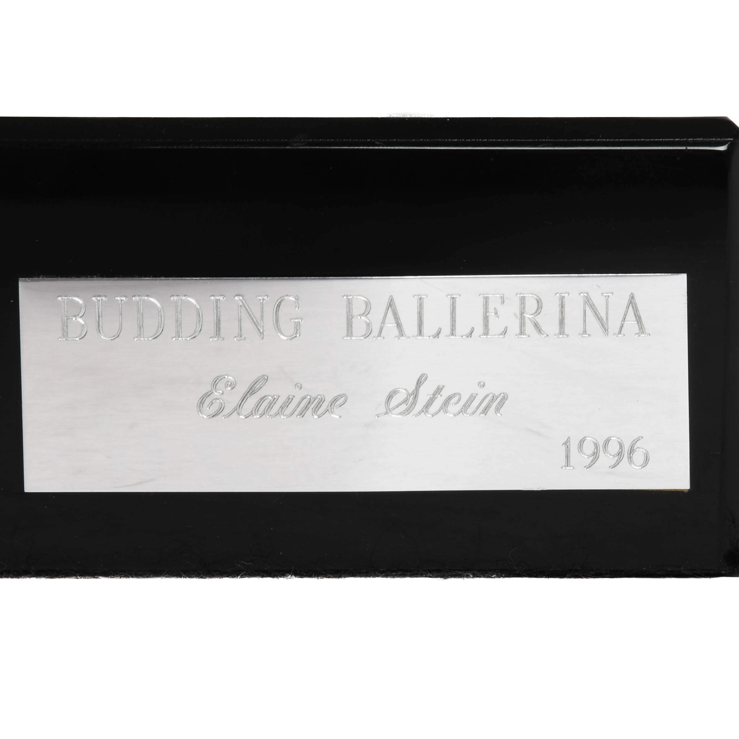 1996 Budding Ballerina Sculpture by Elaine Stein-3