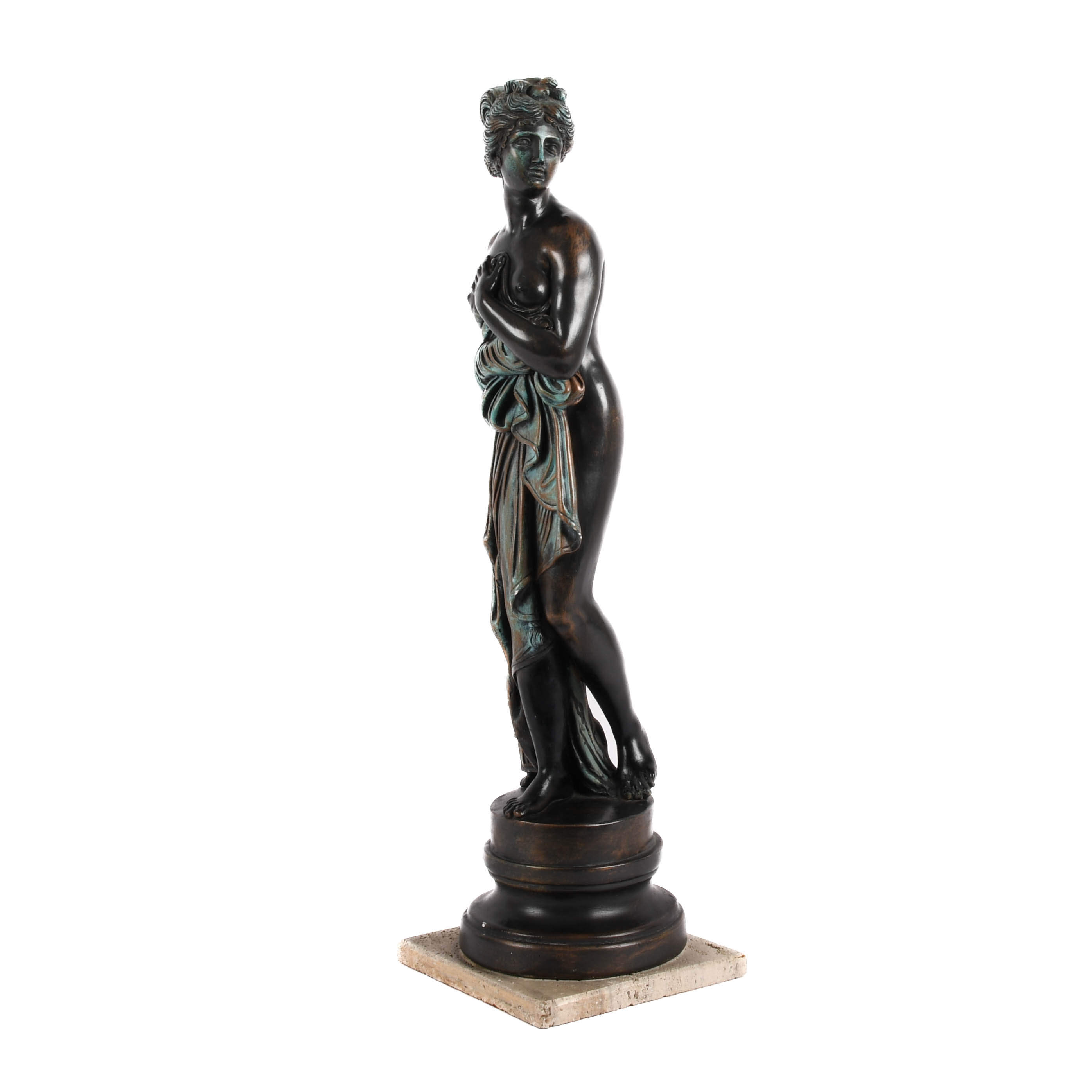 Large Plaster Venus Italica Sculpture-4