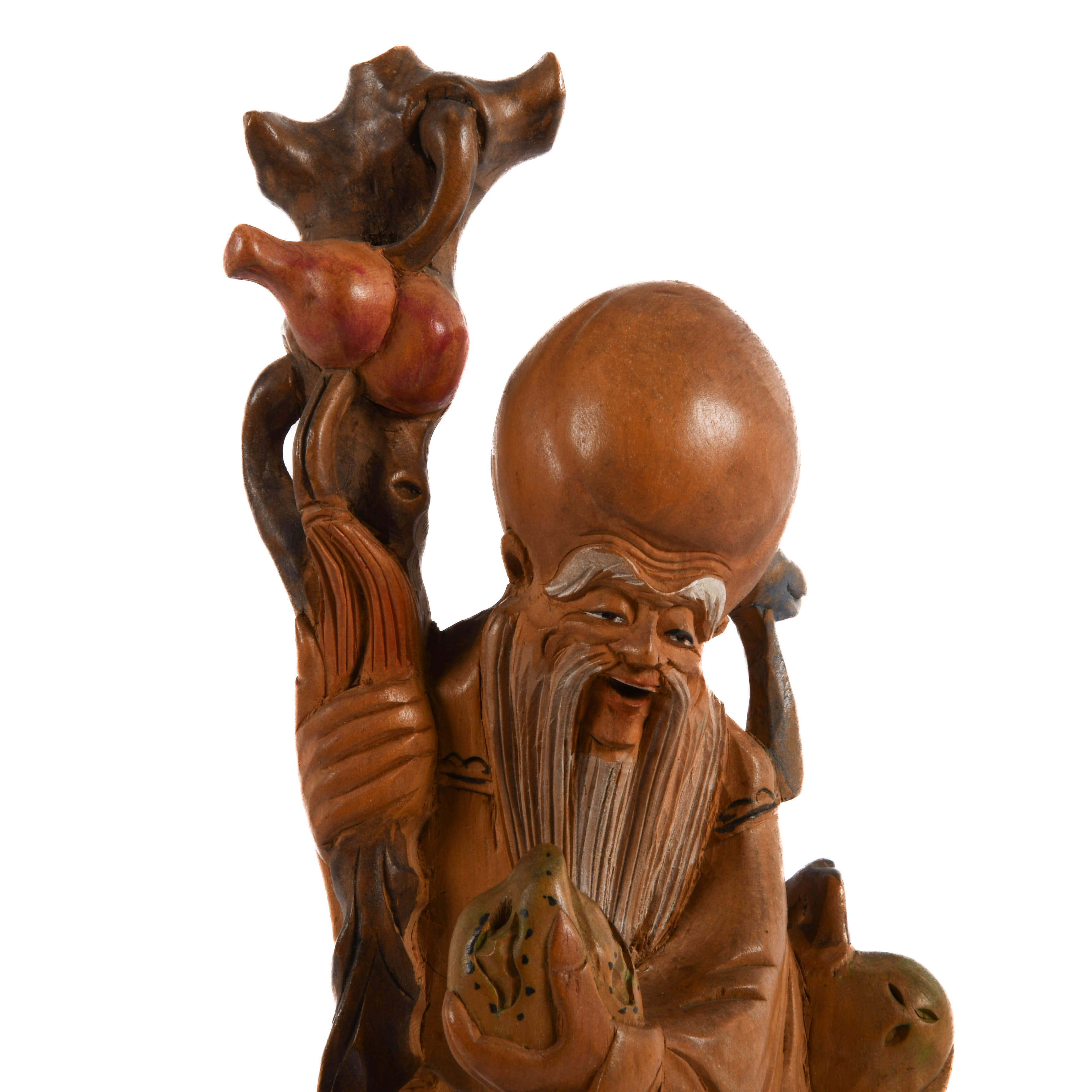 Carved Wood Chinese Scholar Figure-2