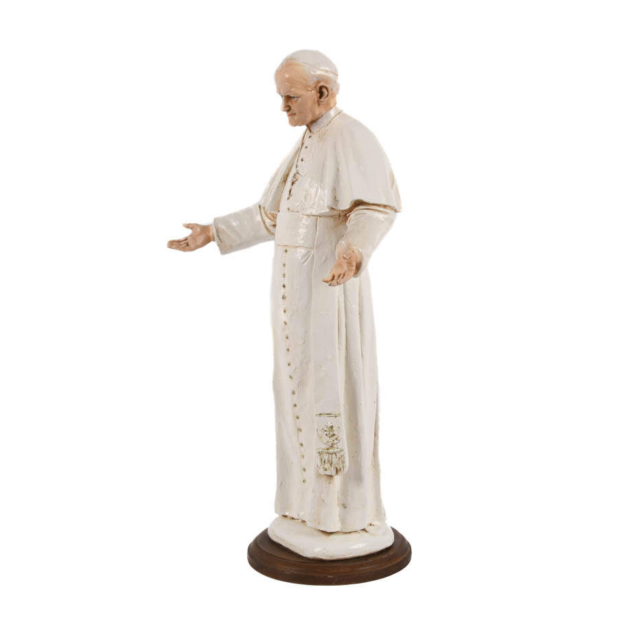 Limoges Roman Catholic Pope John Paul II Sculpture-4
