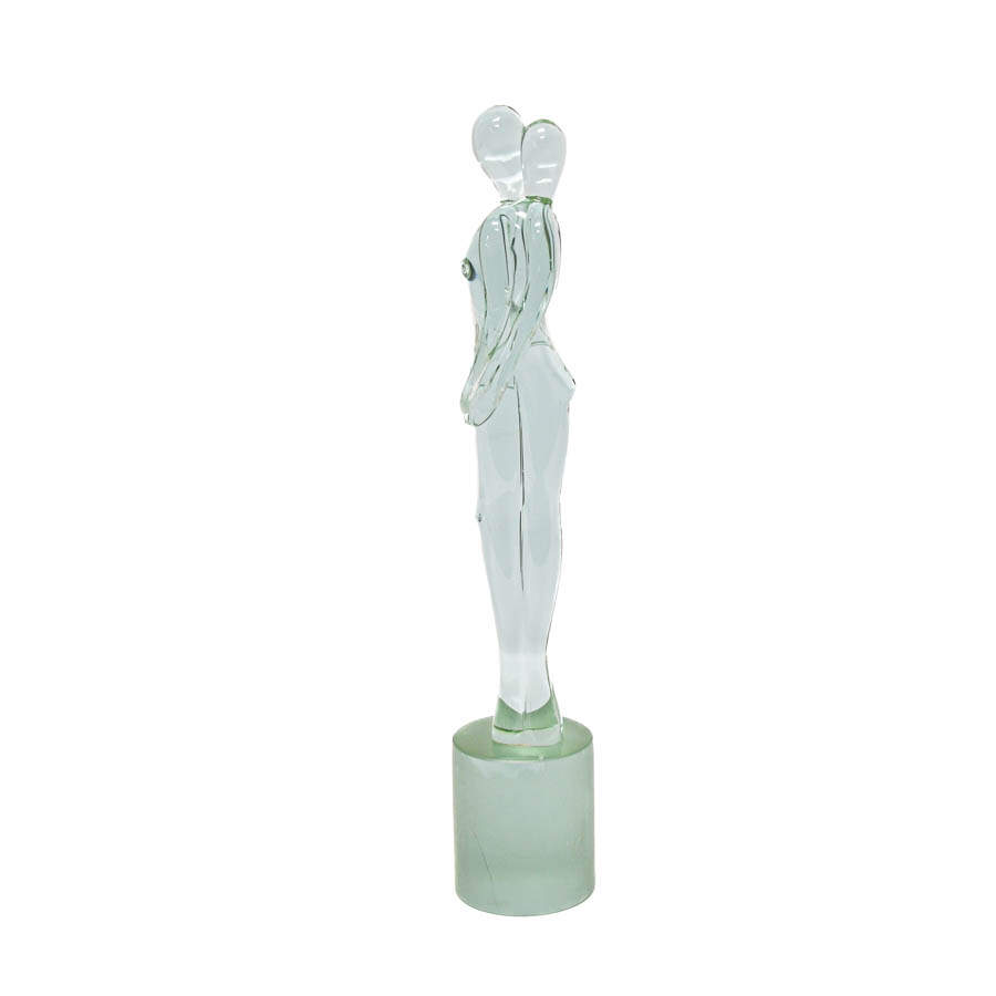 Loving Embrace Art Glass Sculpture by R. Austria-4