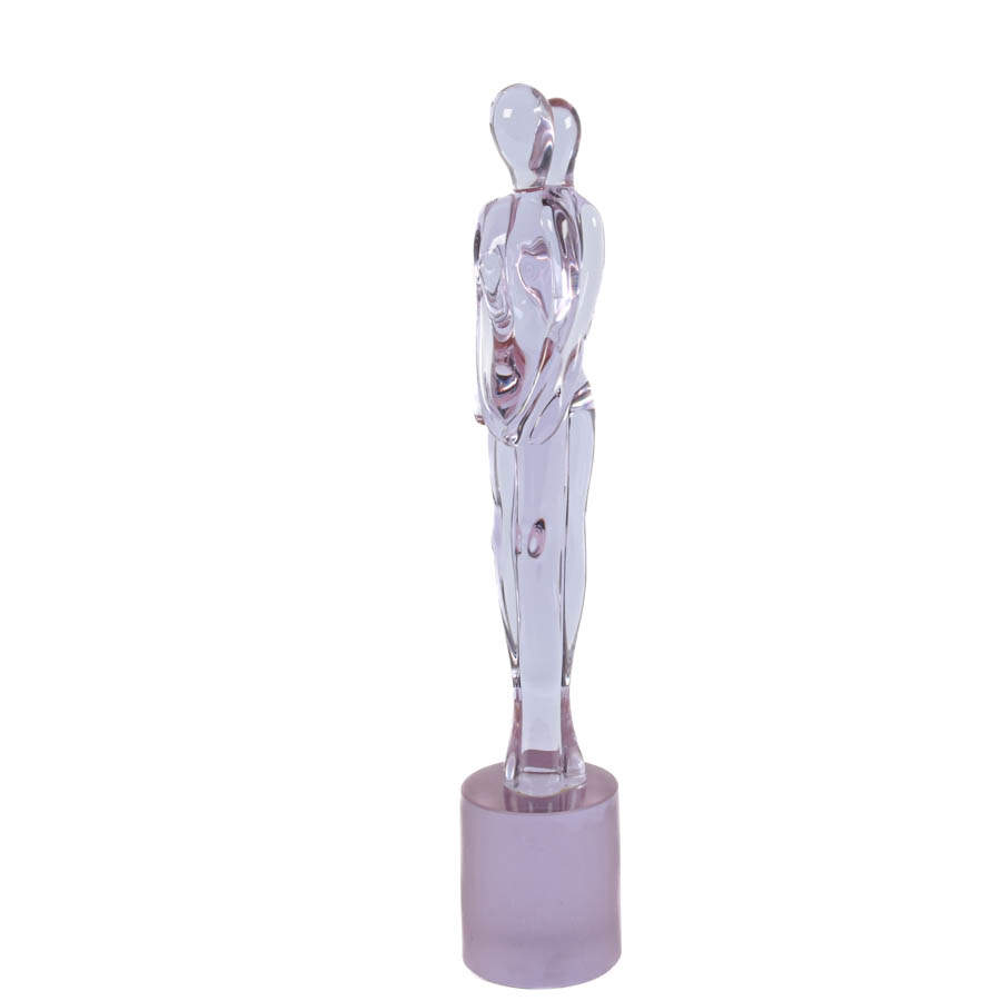 Loving Embrace Art Glass Sculpture by R. Austria-3
