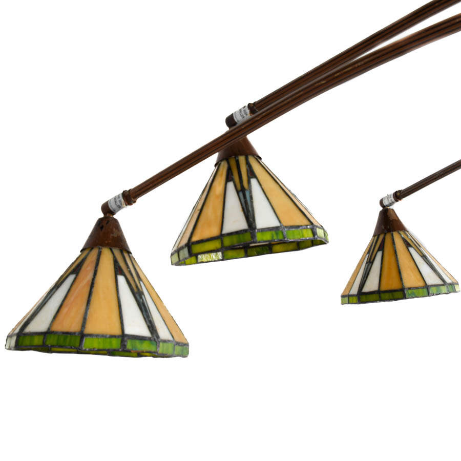 Nova Floor Lamp with Stained Glass Shades-5