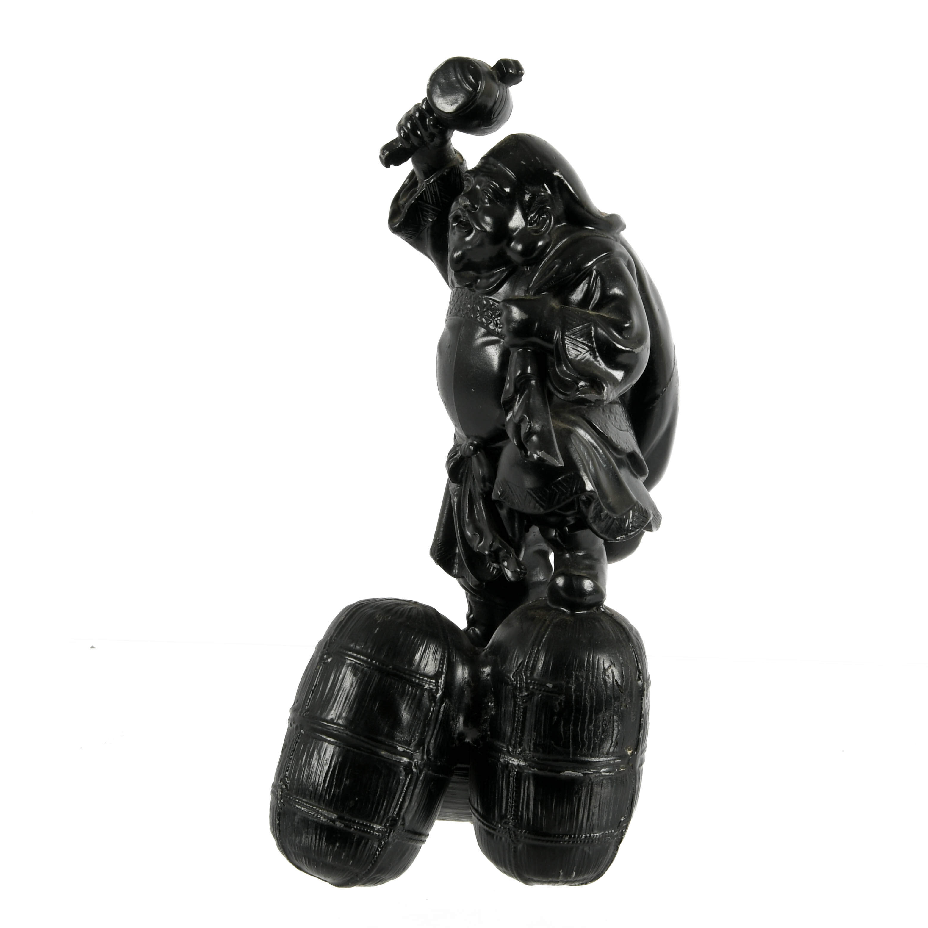 Japanese Daikokuten Metal Sculpture-4