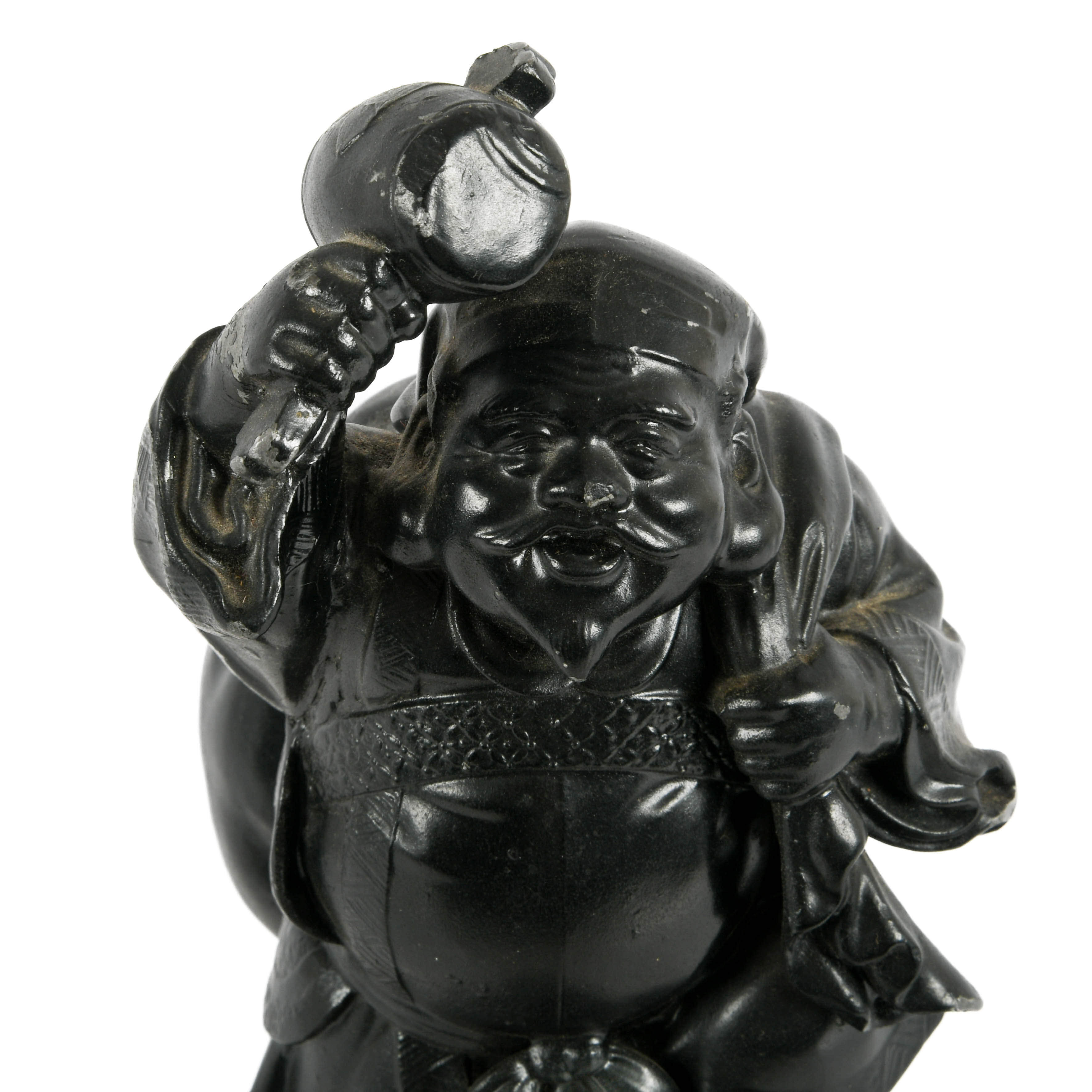Japanese Daikokuten Metal Sculpture-2