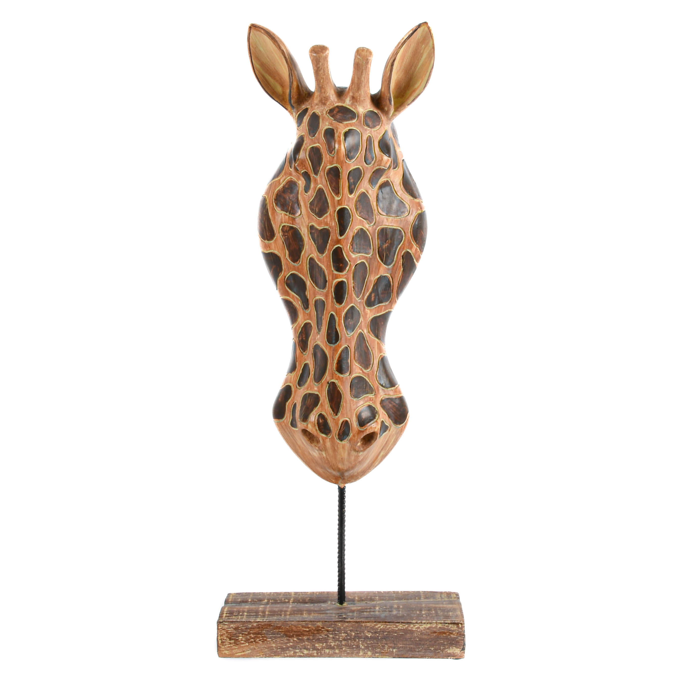 Composition Giraffe Bust on Stand-1