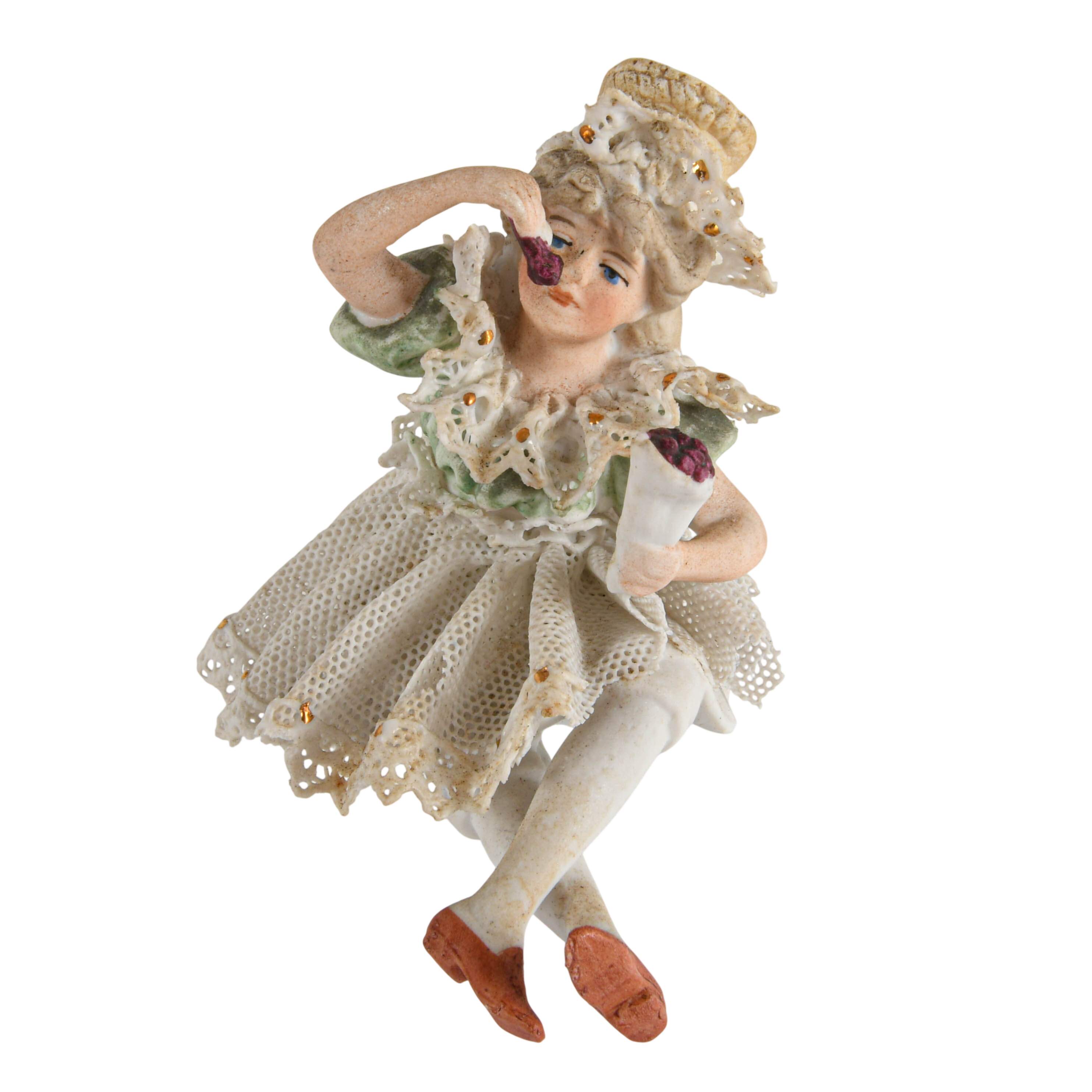 Grouping of Five Figural Miniature Figurines-7