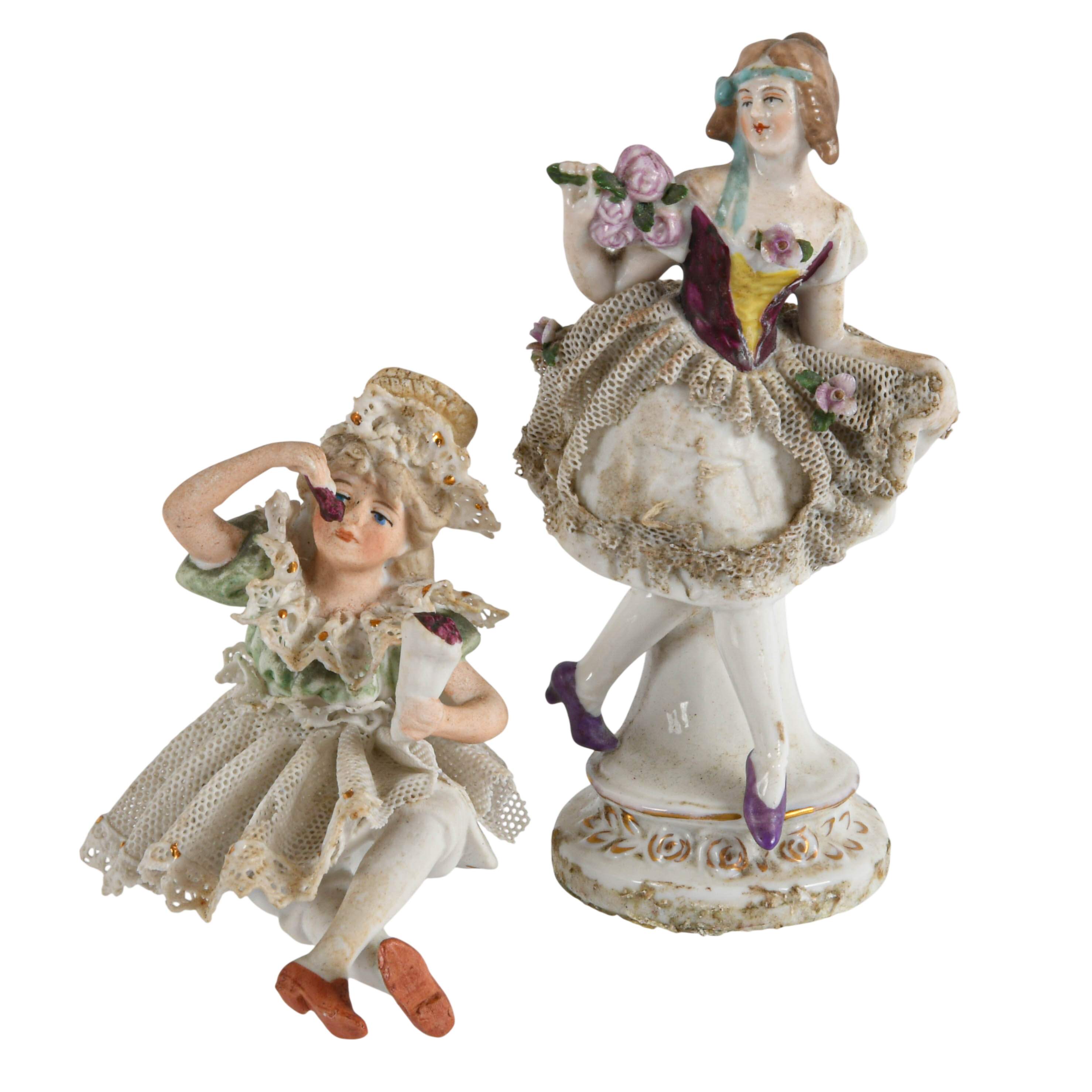 Grouping of Five Figural Miniature Figurines-5
