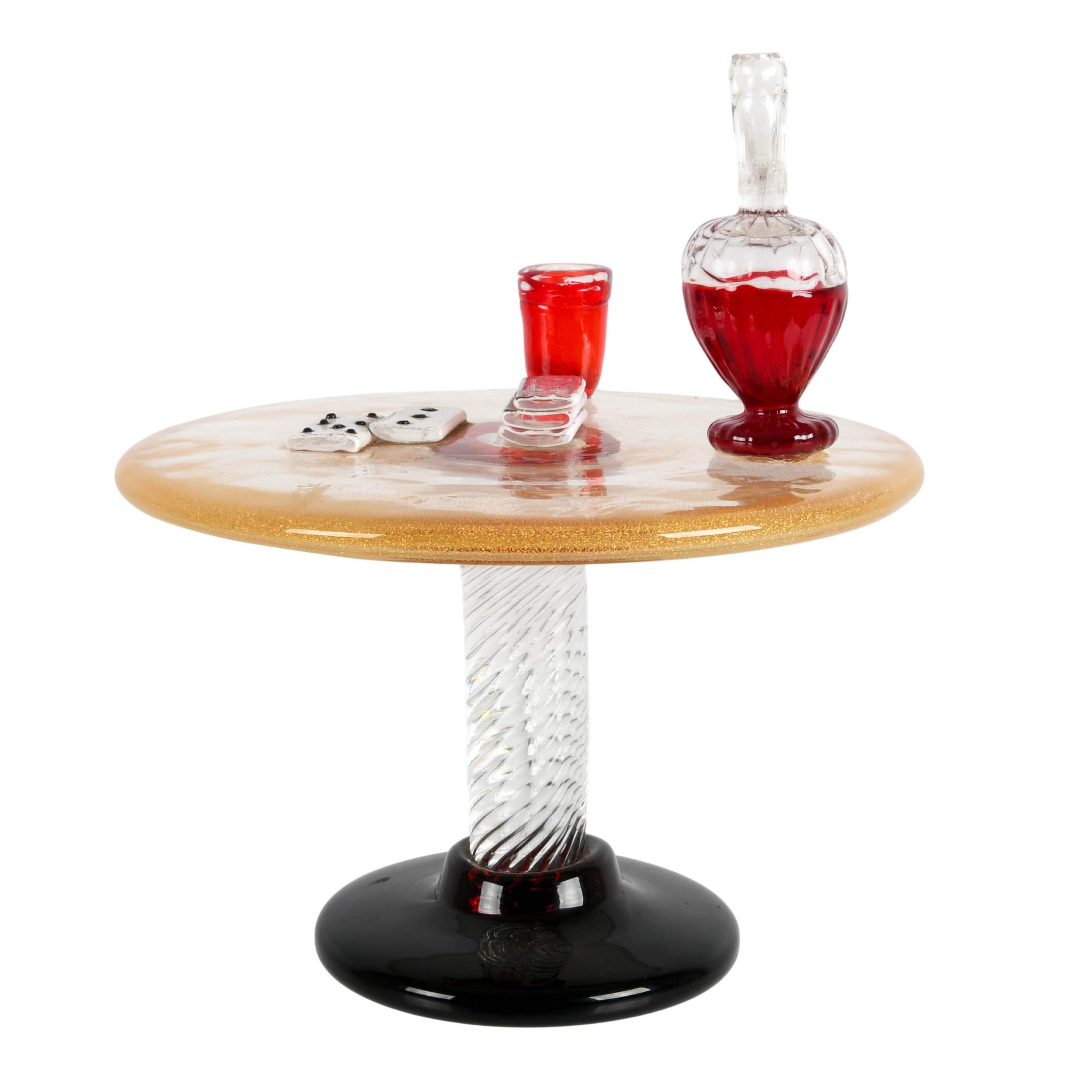 Handmade Murano Glass Games Table-4