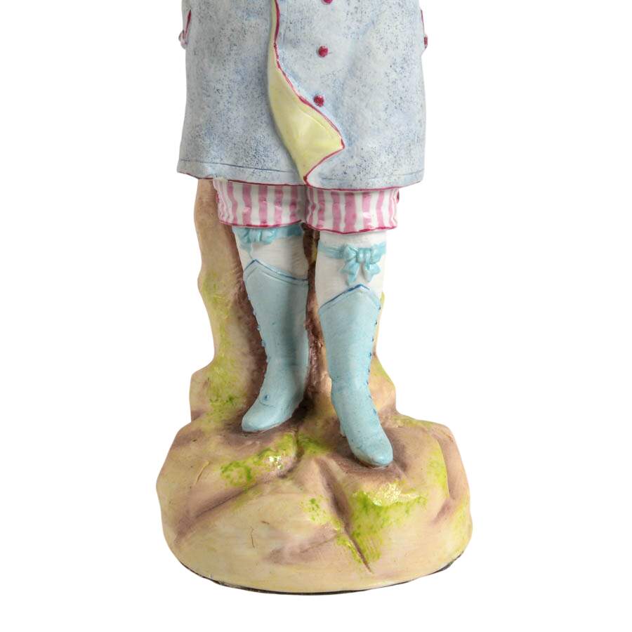 Antique Pair of Child and Companion German Bisque Figures-9