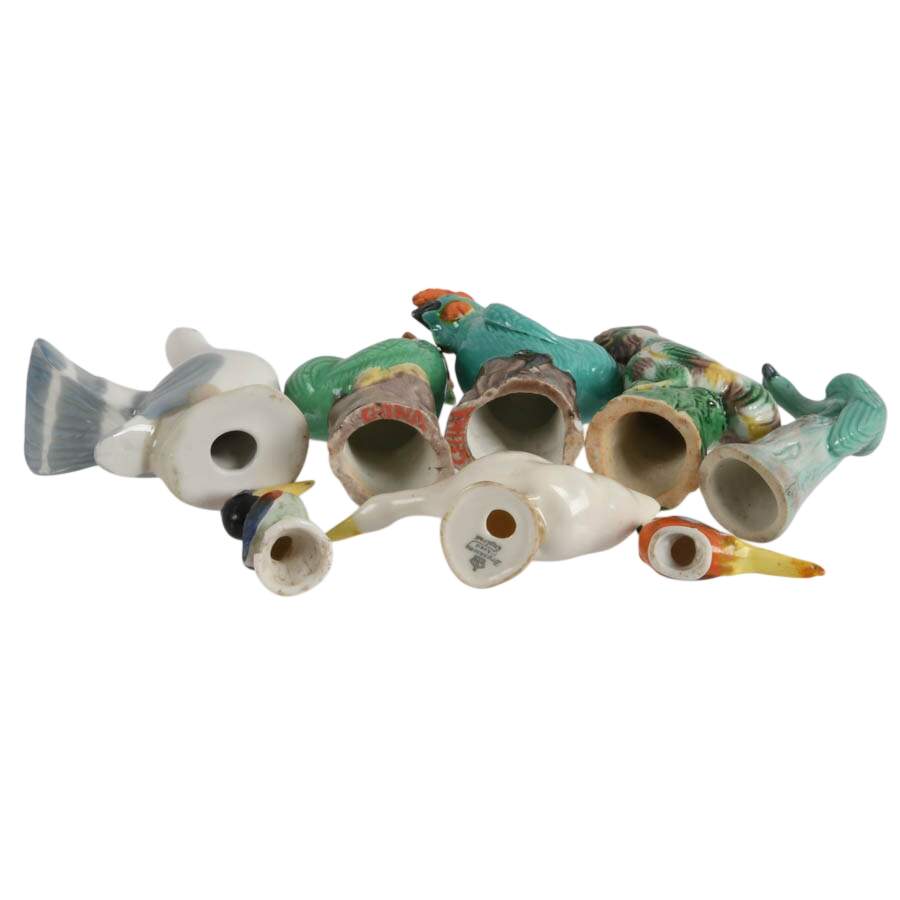 Flock of Miniature Porcelain Birds-10