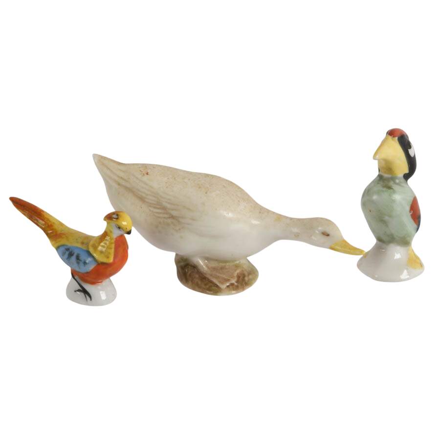 Flock of Miniature Porcelain Birds-5
